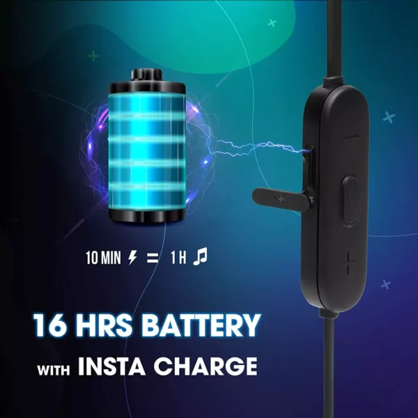 Zopic JBL Tune 215BT in Ear Bluetooth Wireless Neckband 16 Hours Playtime with Quick Charge, Earphones with Mic, 12.5mm Premium Earbuds with Pure Bass, BT 5.0, Dual Pairing, Type C & Voice Assistant Support