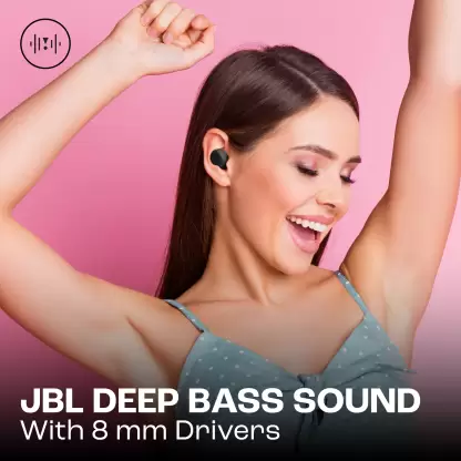 zopic JBL Wave Buds in-Ear Earbuds black color (TWS) with Mic, App for Customized Extra Bass EQ, 32 Hours Battery and Quick Charge, IP54 Water & Dust Resistance, Ambient Aware & Talk-Thru, Google Fast Pair