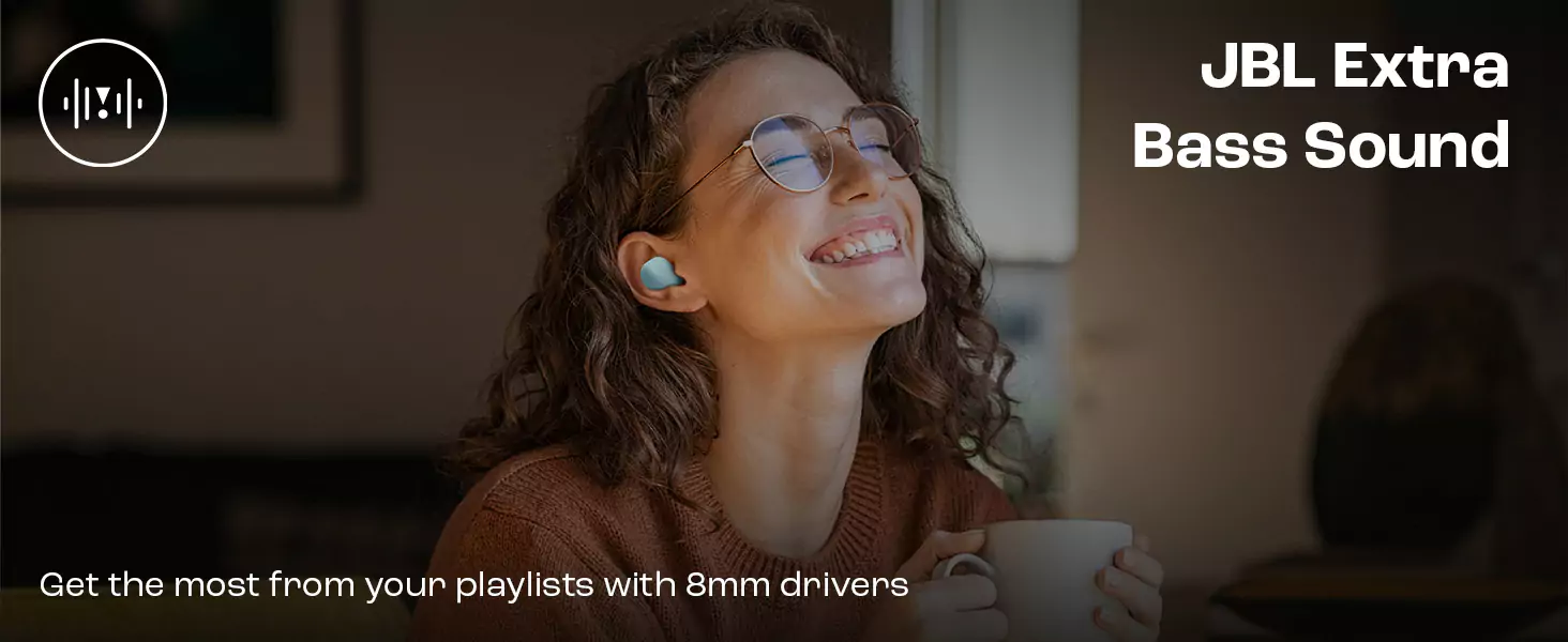 zopic JBL Wave Buds in-Ear Earbuds black color (TWS) with Mic, App for Customized Extra Bass EQ, 32 Hours Battery and Quick Charge, IP54 Water & Dust Resistance, Ambient Aware & Talk-Thru, Google Fast Pair