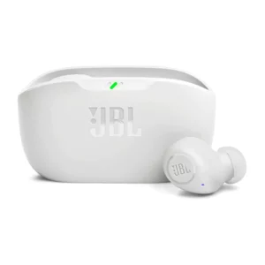 JBL Wave Buds Earbuds (White Color) in-Ear TWS Wireless Bluetooth with Mic, App for Customized Extra Bass EQ, 32 Hours Battery and Quick Charge, IP54 Water & Dust Resistance, Ambient Aware & Talk-Thru, Google Fast Pair