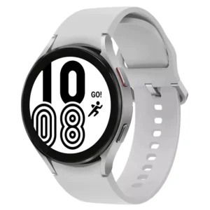 zopic Samsung Galaxy Watch 4 silver color white color Smartwatch Bluetooth Calling 44mm Only compatible with Android Smartphones (Runs on Wear OS Powered by Samsung) Bioelectrical Impedance Analysis Sensor for Body Composition Analysis, Optical Heart Rate Sensor. Health Monitoring features such as Advanced Sleep Analysis & Women's Health. Enhanced Fitness tracking lets you track 90+ workouts; Enriched App availability and connectivity with Wear OS, Powered by Samsung. Typical Usage Time (Hours): up to 40 Hours. Connectivity Technology: Usb; Item Type Name: Smart Watch; Included Components: ‎Galaxy Watch::Watch Strap::Wireless Charger::Quick Start Quide