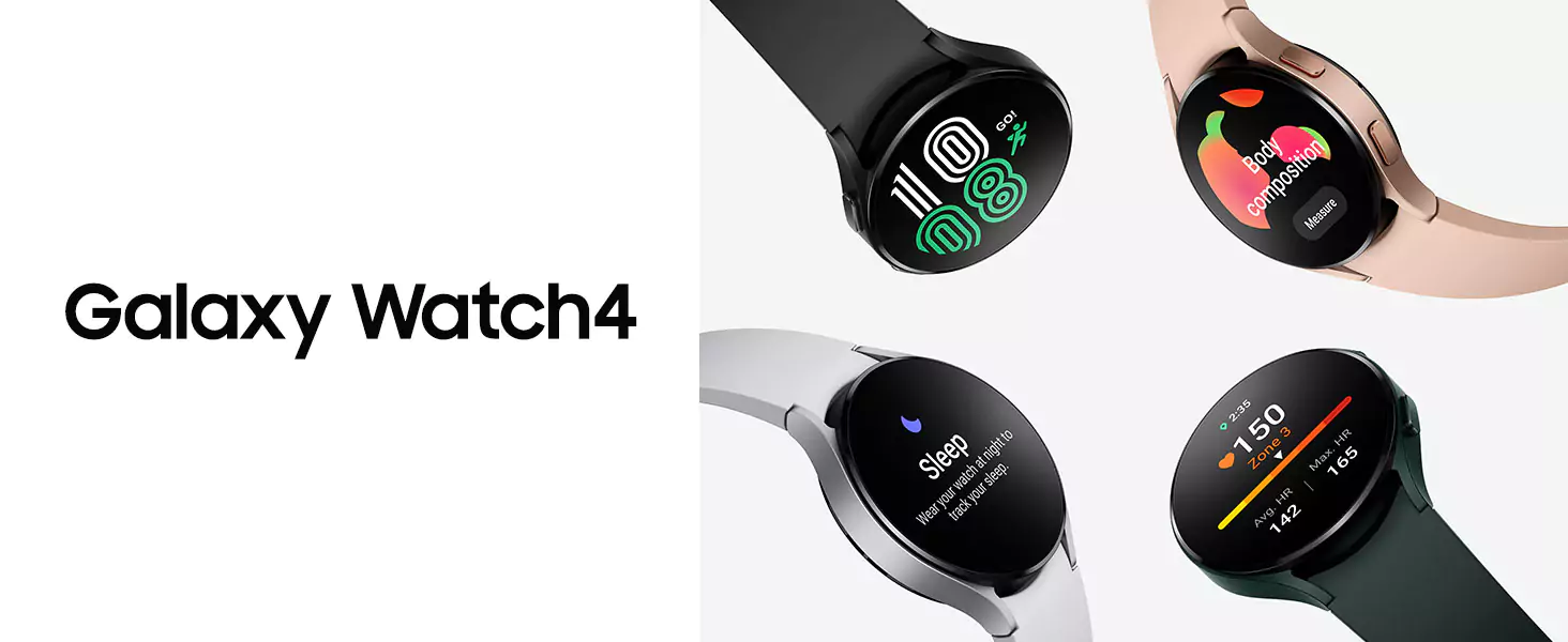 zopic Samsung Galaxy Watch 4 Smartwatch Bluetooth Calling 44mm Only compatible with Android Smartphones (Runs on Wear OS Powered by Samsung) Bioelectrical Impedance Analysis Sensor for Body Composition Analysis, Optical Heart Rate Sensor. Health Monitoring features such as Advanced Sleep Analysis & Women's Health. Enhanced Fitness tracking lets you track 90+ workouts; Enriched App availability and connectivity with Wear OS, Powered by Samsung. Typical Usage Time (Hours): up to 40 Hours. Connectivity Technology: Usb; Item Type Name: Smart Watch; Included Components: ‎Galaxy Watch::Watch Strap::Wireless Charger::Quick Start Quide