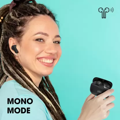 zopic JBL Wave 200 True Wireless In Ear Earbuds with Mic, 20 Hours Playtime, Deep Bass Sound, Dual Connect Technology, Quick Charge, Comfort Fit Ergonomic Design, Voice Assistant Support for Mobiles