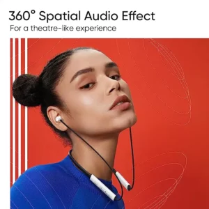 realme Buds Wireless 3 Neckband (Yellow Color) Active 40 Hours Battery Life, 360° Spatial Audio Effect, 30dB Noise Cancellation, 45ms Ultra Low Latency, Microphone, 10 m Range, Bluetooth 5.3,