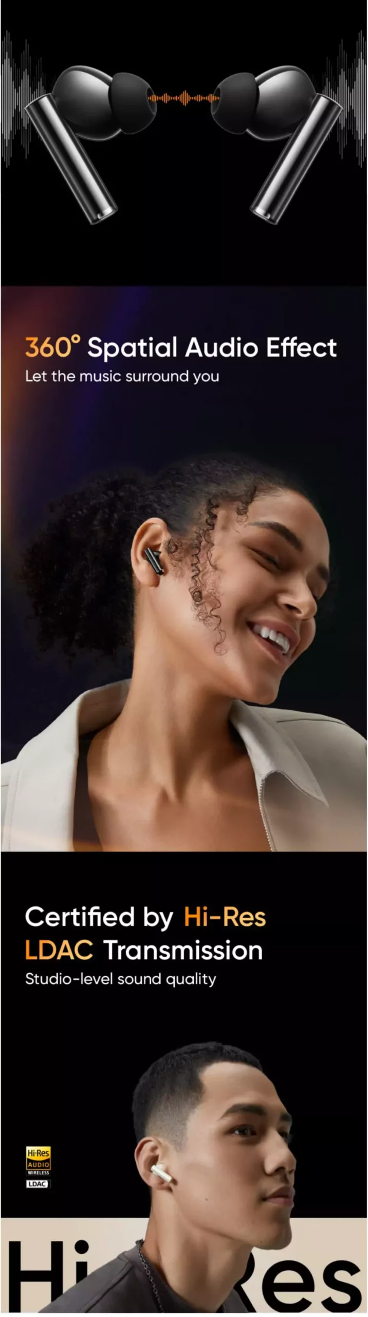 Zopic realme buds air 5 Pro 40 hours playtime, personalized audio algorithm, 50dB active noise cancellation, realboost dual drivers, 40ms super low latency, 4000Hz ultra wide band (2)