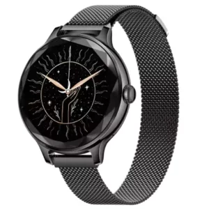 zopic Noisefit noise Diva Smartwatch for female woman girls black link color 4-day long battery life Diamond Cut dial, Glossy Metallic Finish, AMOLED Display, Options, Female Cycle Tracker Smart (4)