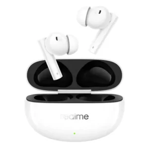 zopic realme buds air 5 Earbuds white color 38 hours of playtime crystal clear calls 50dB active noise cancellation 12.4mm mega titanizing driver dynamic bass boost bluetooth 5.3 (1)