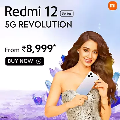 zopic redmi 12 5g smartphone mobile disha patani blue white black color 64gb rom 6gb ram 8gb ram 128gb rom banner ihcic33