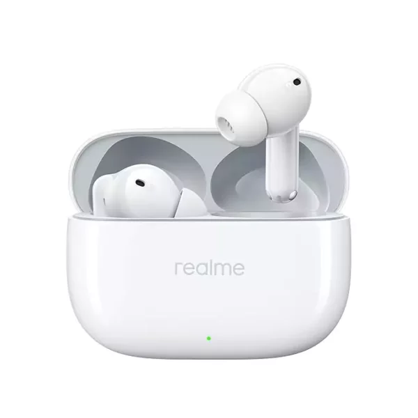 Zopic realme buds T300 Earbuds (1) white color 30dB ANC with 360 Spatial Audio Effect 40 Hours Battery Life Quad mic Call Noise Cancellation