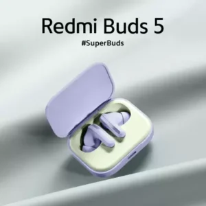 Redmi Buds 5 Earbuds Truly Wireless Bluetooth (TWS) (White Color) Upto 38Hrs Playback, 46dB Hybrid Noise Cancellation, Dual-Mic AI Call Enhancement, Fast Charging