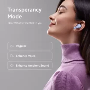 Redmi Buds 5 Earbuds Truly Wireless Bluetooth (TWS) (Purple Color) Upto 38Hrs Playback, 46dB Hybrid Noise Cancellation, Dual-Mic AI Call Enhancement, Fast Charging