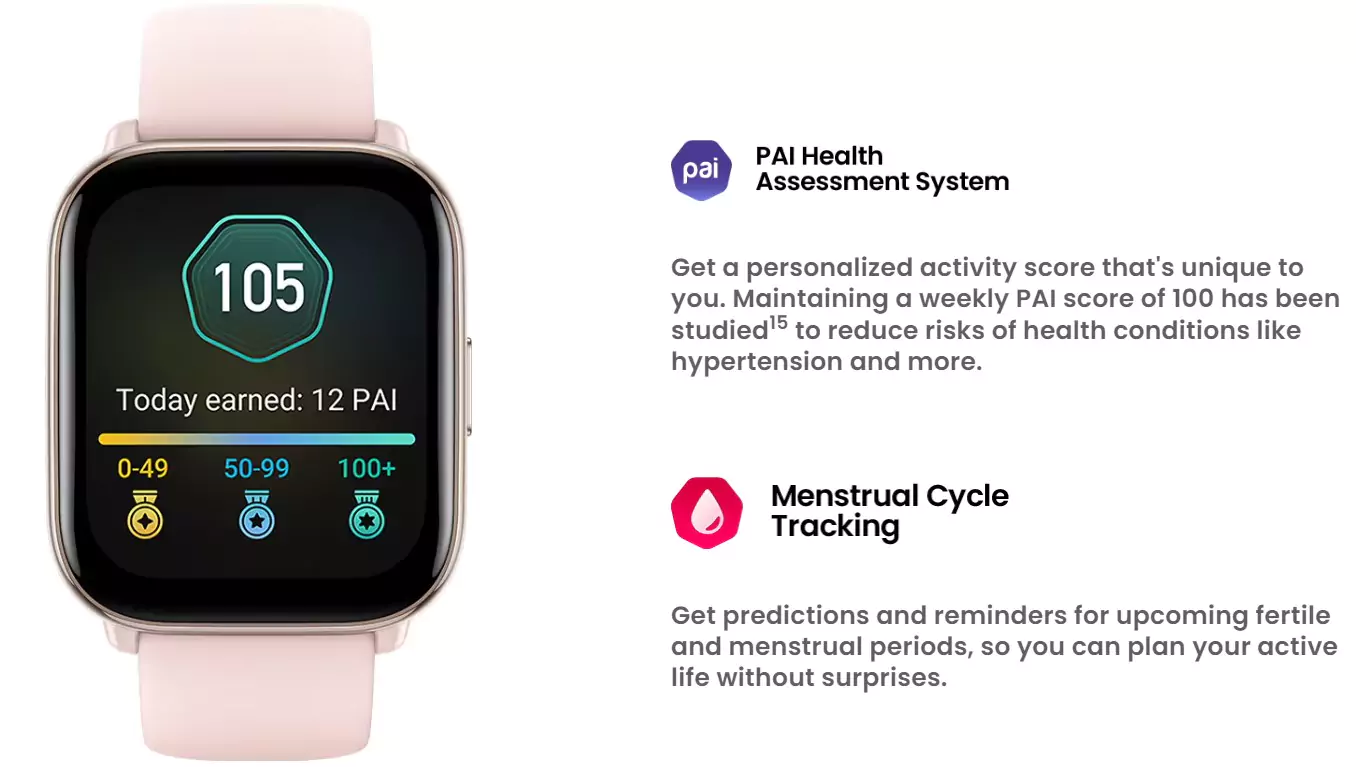 Amazfit Active Smartwatch AI Fitness Exercise Coach, GPS, Bluetooth Calling & Music, 14 Day Battery, 1.75" AMOLED Display & Alexa Built-in, Fitness Watch for Android & iPhone