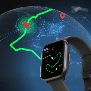 zopic Amazfit Active Smartwatch AI Fitness Exercise Coach, GPS, Bluetooth Calling & Music, 14 Day Battery, 1.75" AMOLED Display & Alexa Built-in, Fitness Watch for Android & iPhone