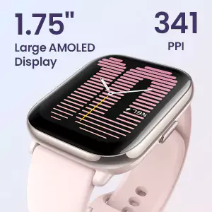 zopic Amazfit Active Smartwatch AI Fitness Exercise Coach, GPS, Bluetooth Calling & Music, 14 Day Battery, 1.75" AMOLED Display & Alexa Built-in, Fitness Watch for Android & iPhone