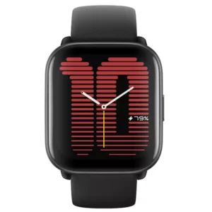 Amazfit Active Smartwatch AI Fitness Exercise Coach, GPS, Bluetooth Calling (Black Color) & Music, 14 Day Battery, 1.75″ AMOLED Display & Alexa Built-in, Fitness Watch for Android & iPhone