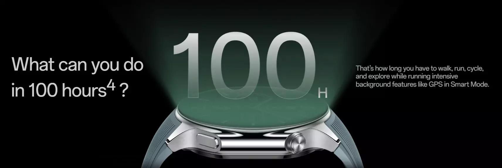 OnePlus Watch 2 Smartwatch Wear OS 4, Snapdragon W5 Chipset, Upto 100hrs battery life, Bluetooth Calling, 1.43’’ AMOLED Display, Stainless Steel & Sapphire Crystal build, Dual Frequency GPS, 5 ATM, IP68