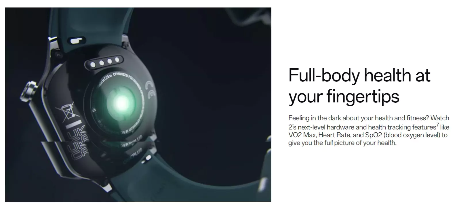 OnePlus Watch 2 Smartwatch Wear OS 4, Snapdragon W5 Chipset, Upto 100hrs battery life, Bluetooth Calling, 1.43’’ AMOLED Display, Stainless Steel & Sapphire Crystal build, Dual Frequency GPS, 5 ATM, IP68