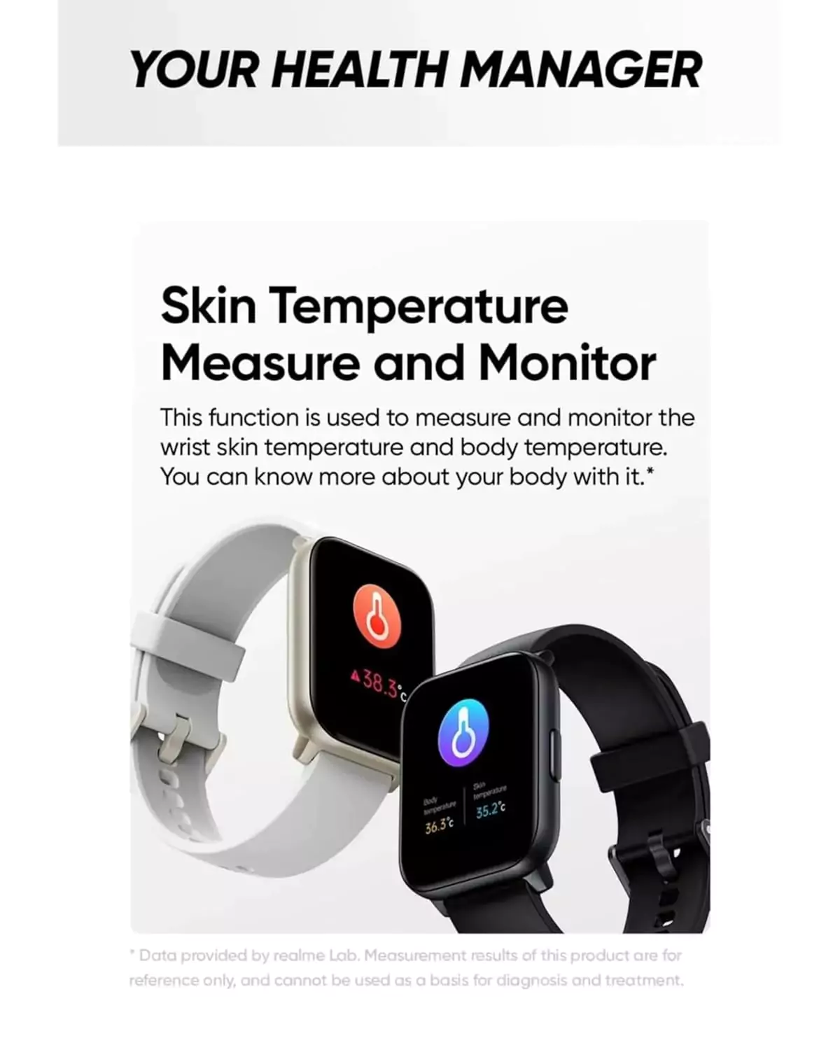 zopic realme TechLife Watch S100 Smartwatch 12 Days Battery Life, Blood Oxygen & Heart Rate Monitor, 1.69 HD Display with Temperature Sensor, 24 Sports Mode, IP68 (1)