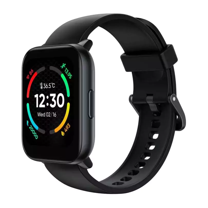 zopic realme TechLife Watch S100 Smartwatch black color 12 Days Battery Life, Blood Oxygen & Heart Rate Monitor, 1.69 HD Display with Temperature Sensor, 24 Sports Mode, IP68 (19)